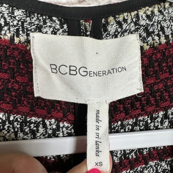 BCBGENERATION long VEST DUSTER cardigan open sides boho western, sz XS - Picture 2 of 6